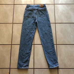 Blue High-waisted Mom Jeans